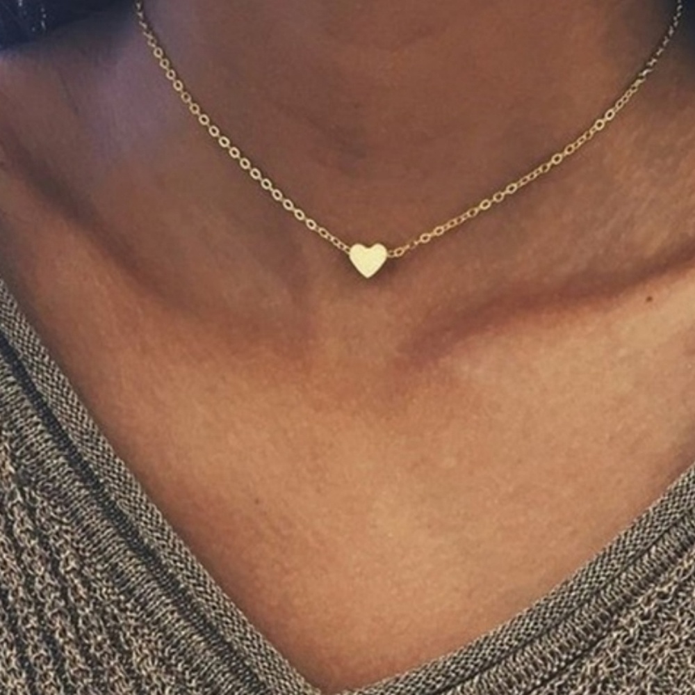 Gold/Silver Dainty Heart Necklace